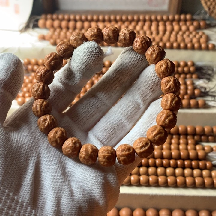 手串猴头核桃表面划痕龙蛇10mm