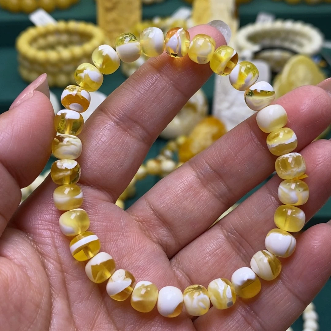 蜜蜡未镶嵌裸石7.5➕