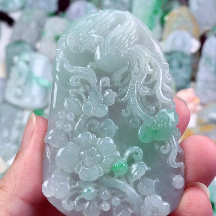 翡翠未镶嵌吊坠(不含链)