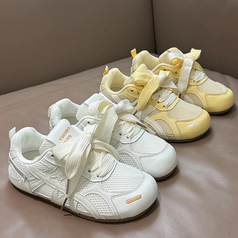 -码夏季超火网面透气赛车鞋女百搭软底运动鞋子-大码女鞋