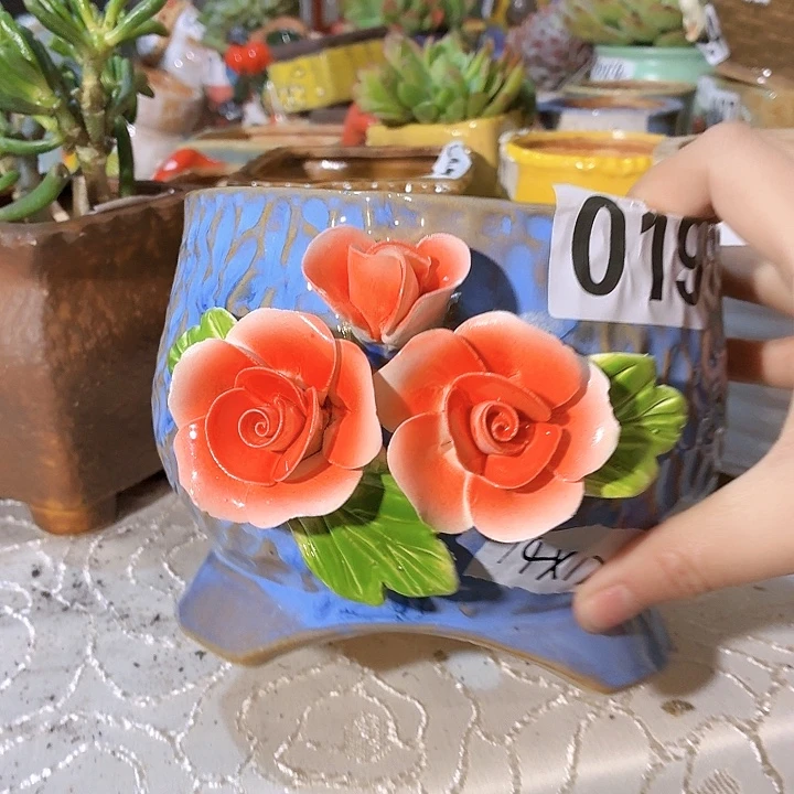 多肉花盆满15包邮