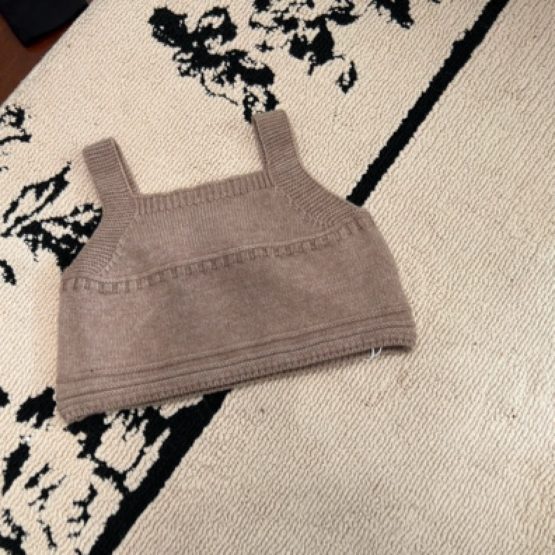 【编号N65】M82300z-13-儿童背心毛衣咖色-MZX