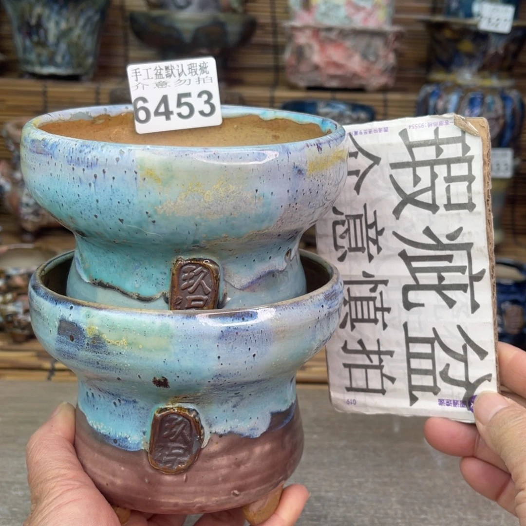 手工花盆默认瑕疵完美者勿拍