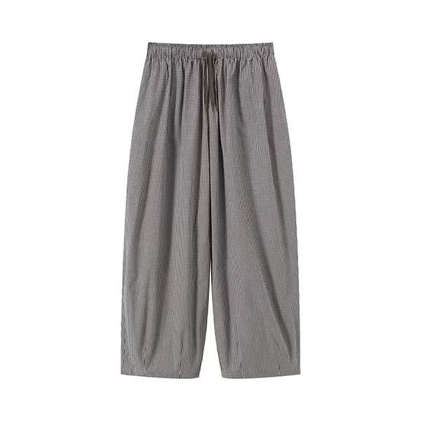 【茉舍】 VIVEATIC 休闲时尚复古百搭格纹裤 VA250545-780