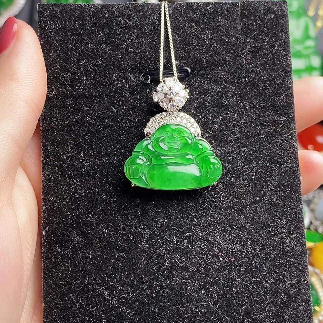 翡翠未镶嵌颈饰吊坠