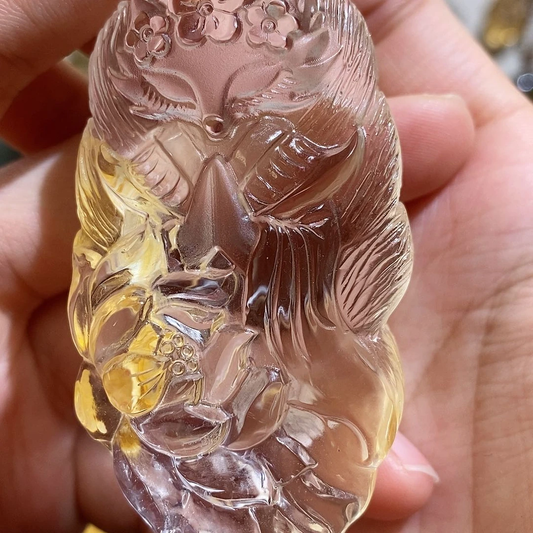 水晶颈饰未镶嵌蓝*睛吊坠