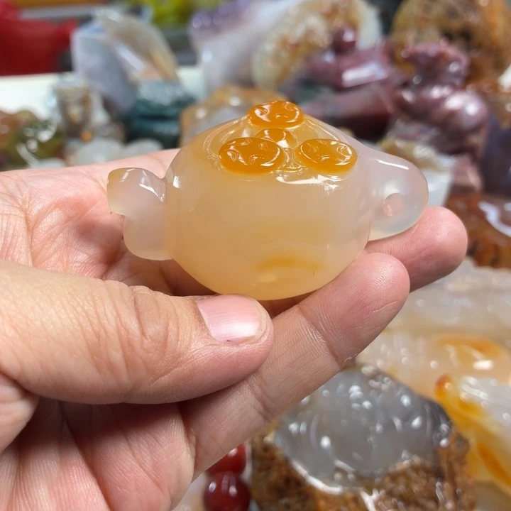 玛瑙/玉髓未镶嵌吊坠(不含链)