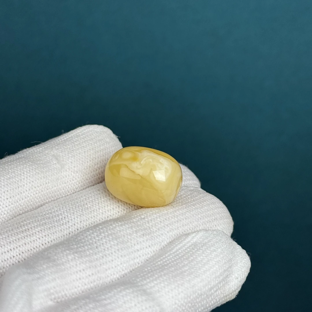 F1576天然原矿蜜蜡妖花枣珠 14.3*19.2mm一物一图 支持鉴定