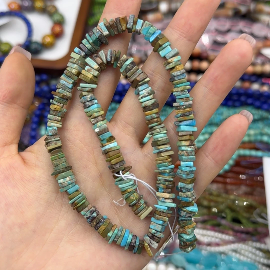 玛瑙/玉髓未镶嵌珠宝半成品原矿松石方片一条