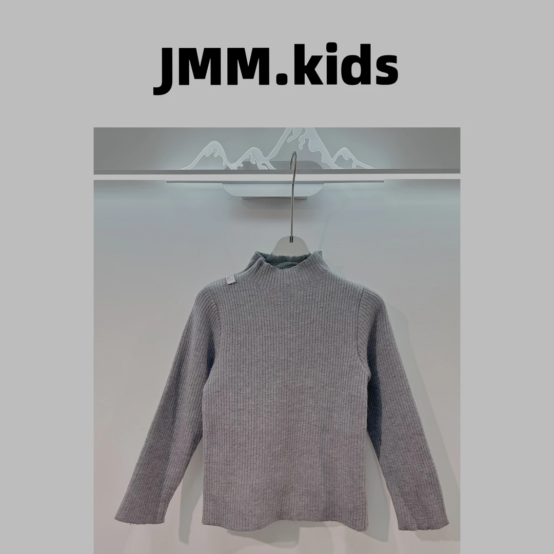 C039 女童秋冬针织半高领打底衫