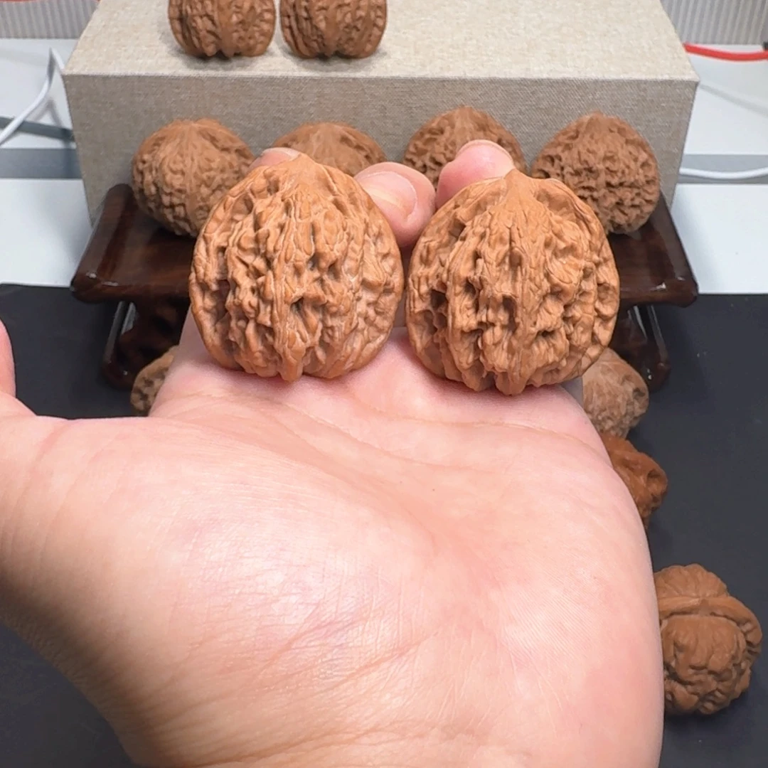 把件文玩核桃39麦穗虎头全品