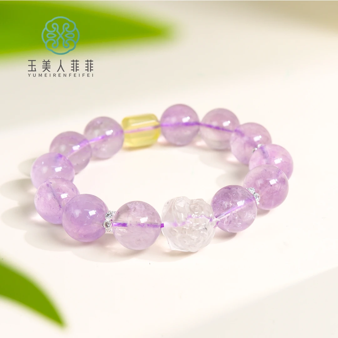 石惑珠宝~水晶单圈圆珠约14mm+手串
