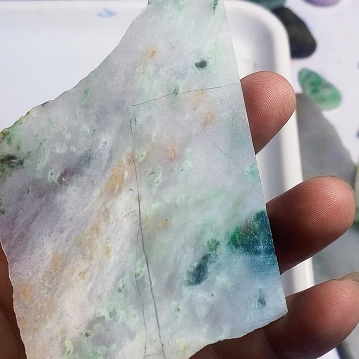 翡翠散珠天然翡翠A货挂件