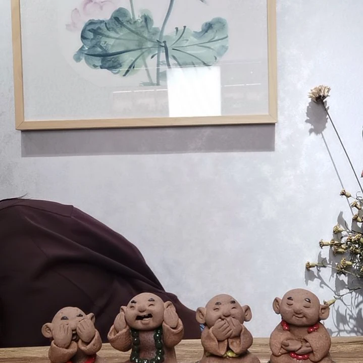 粗砂禅系列作品四不沙弥乌****）