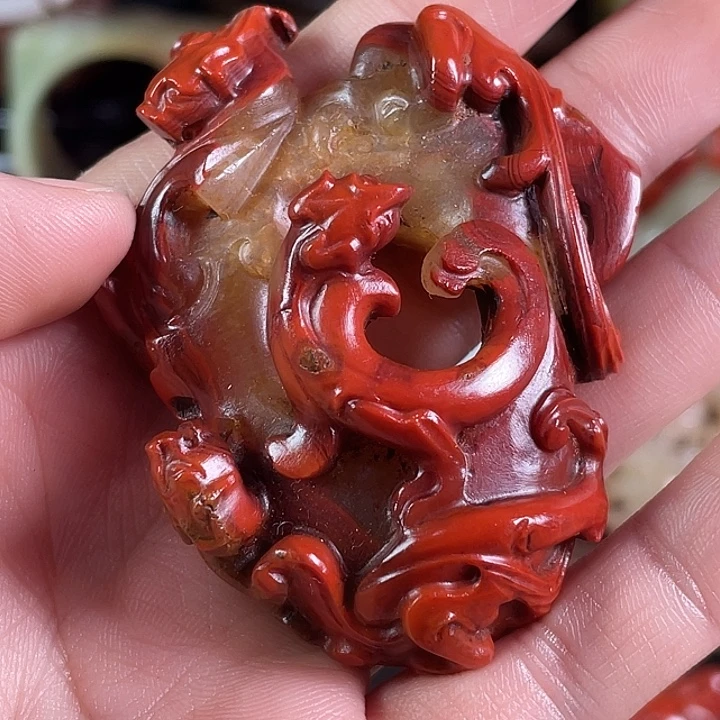 湘***哥玛瑙/玉髓未镶嵌挂件