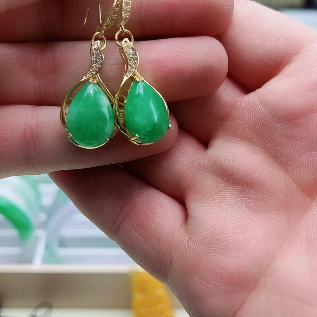 翡翠吊坠(赠链)银S925镶嵌