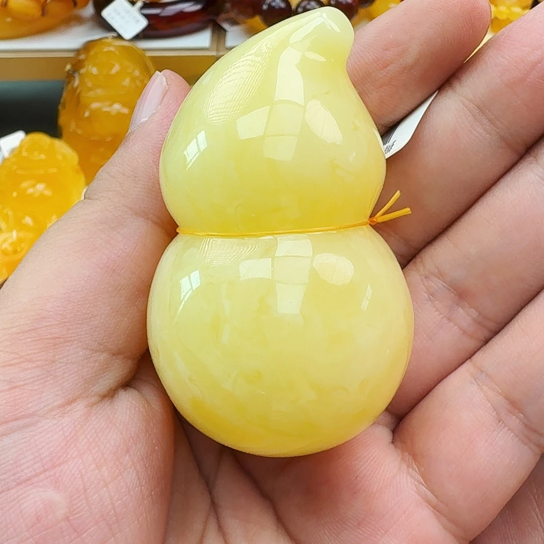 琥珀颈饰未镶嵌假一赔十，5