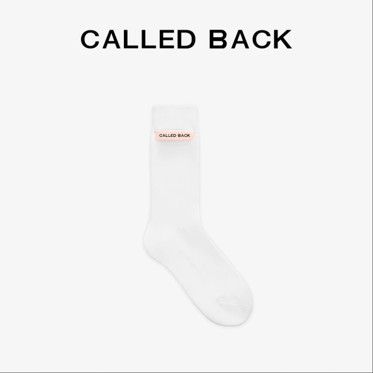 CALLED BACK2024春夏季简约中筒袜子百搭搭配款（小白同款）