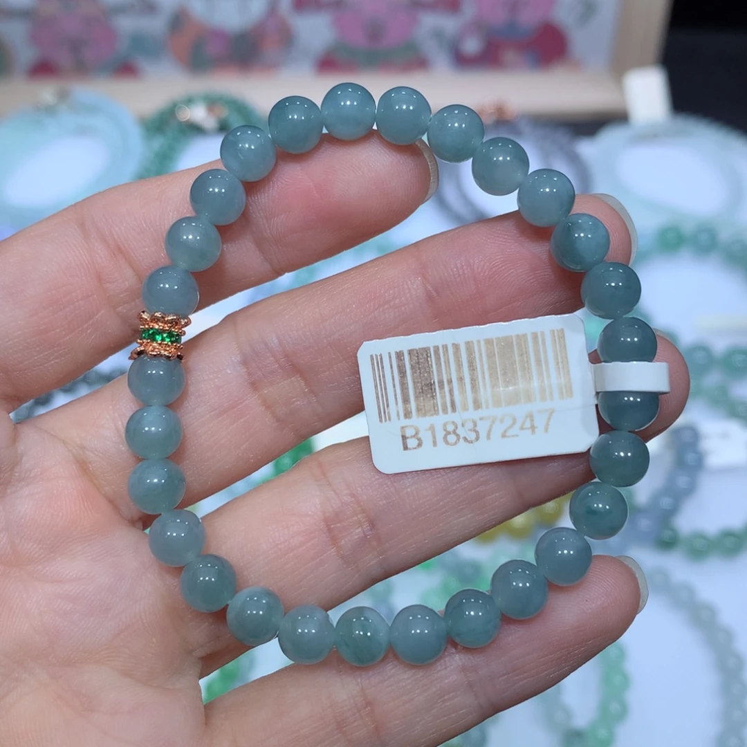 翡翠未镶嵌手链天然