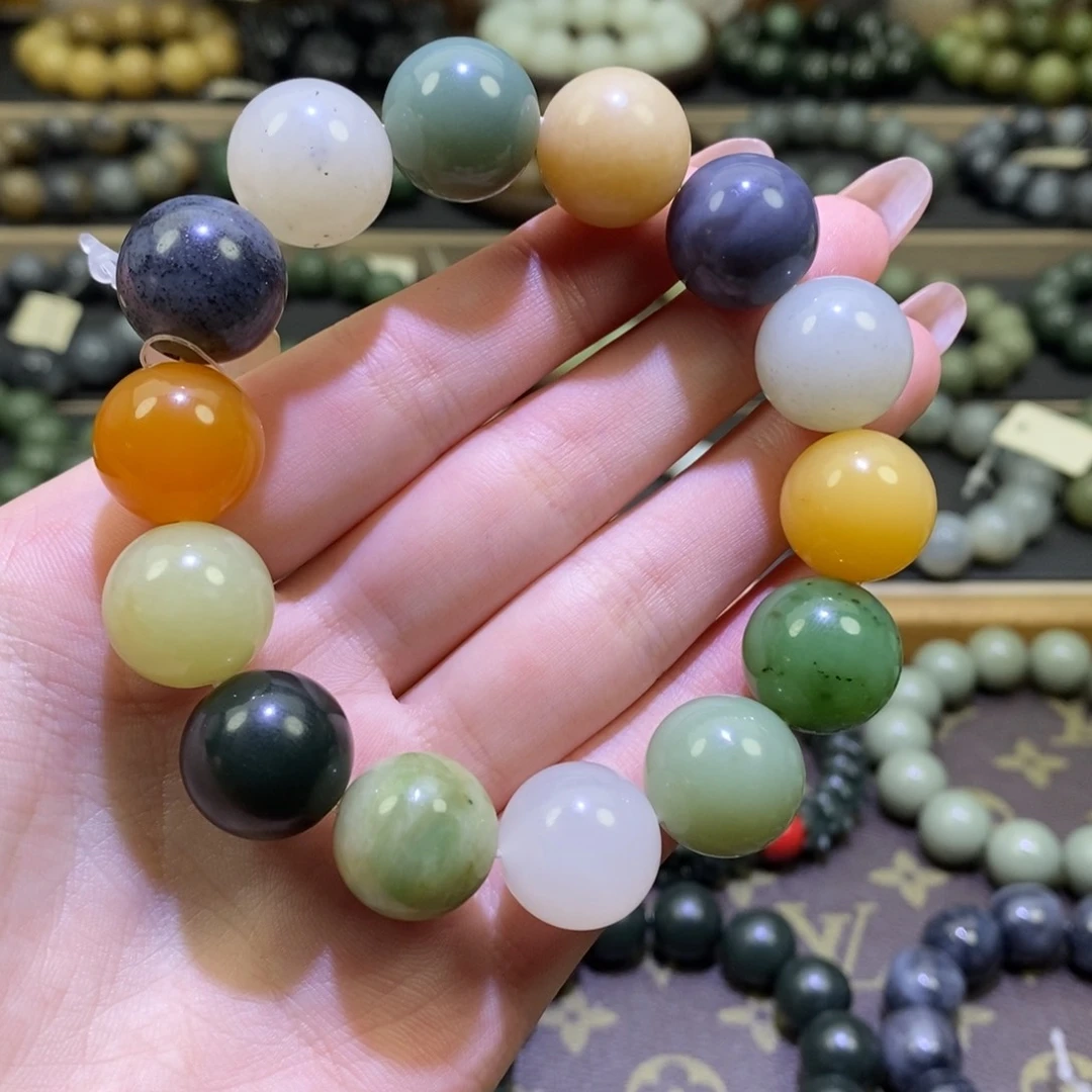 和田玉手串未镶嵌