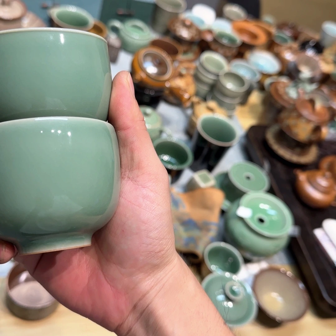 小金茶具青瓷茶器