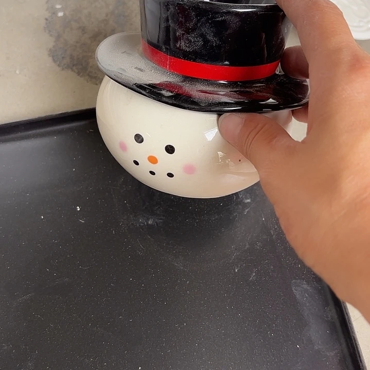 碟微瑕介意勿拍……2个雪人