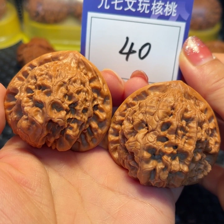 桃核把件49官帽40