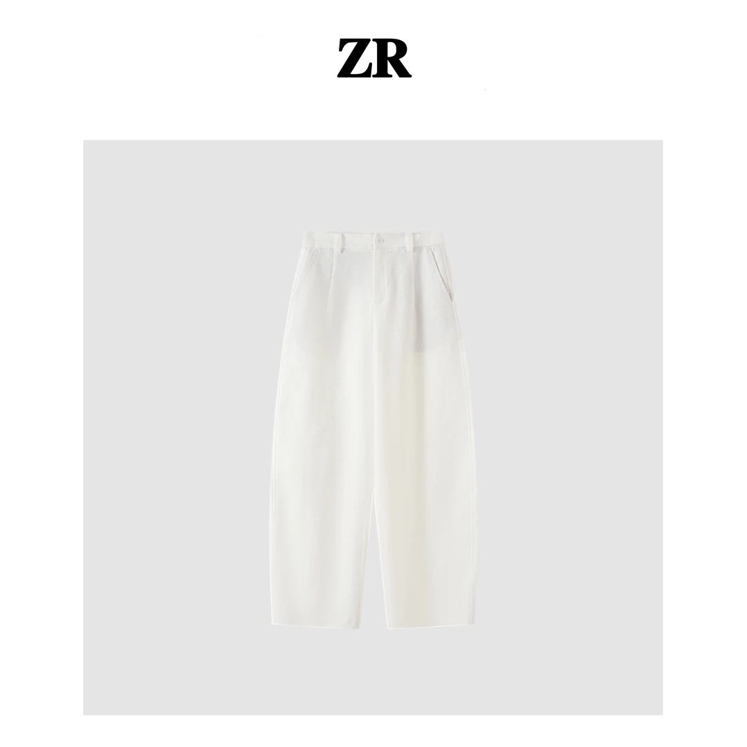 【纸感】 理想裤 设计师新款 夏季新型纸片裤高腰弯刀裤简约百搭