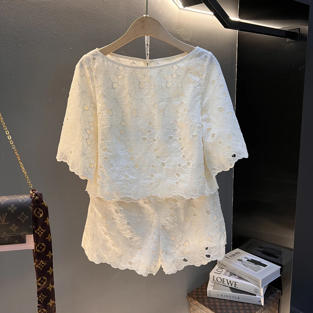 套装两件套慵懒范休闲透气短裤套装