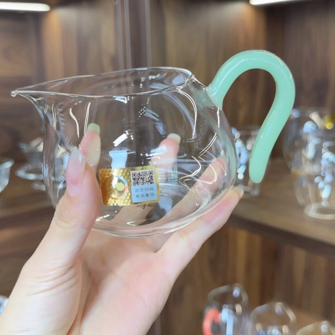 淡然浅玉色公道杯。。