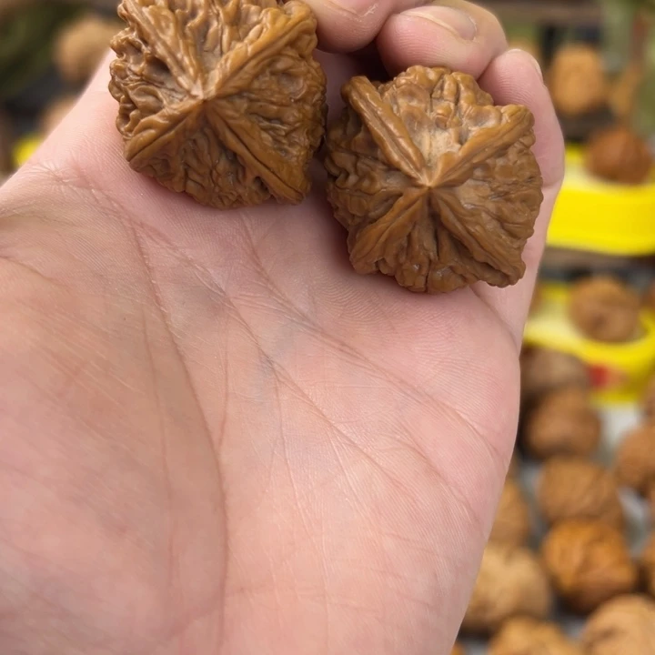 文玩核桃吊坠37尺全品无修玉玺正四棱 专治强迫症