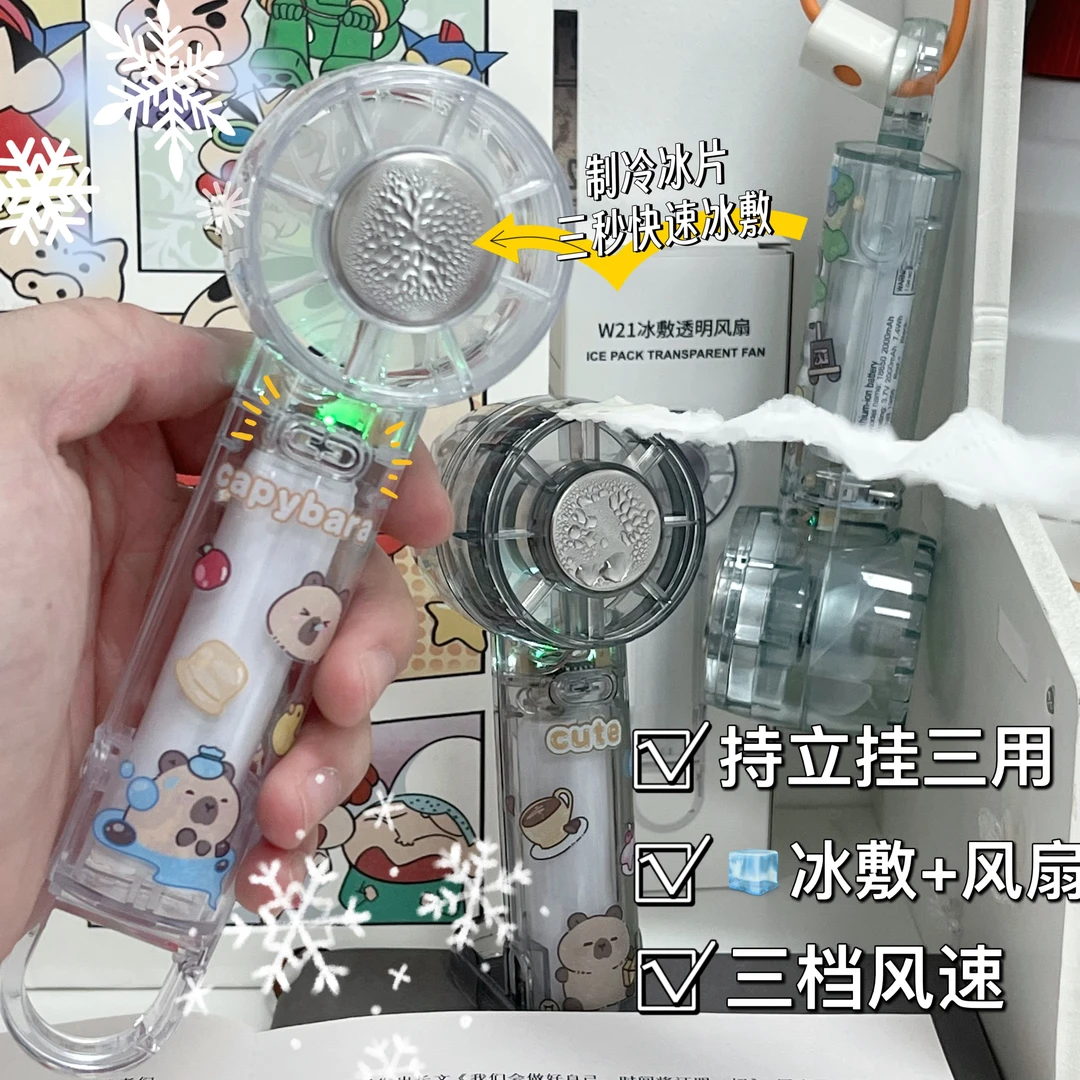 【直播专属】手持冷敷风扇迷你便携夏季手持冷敷小电风扇USB充电