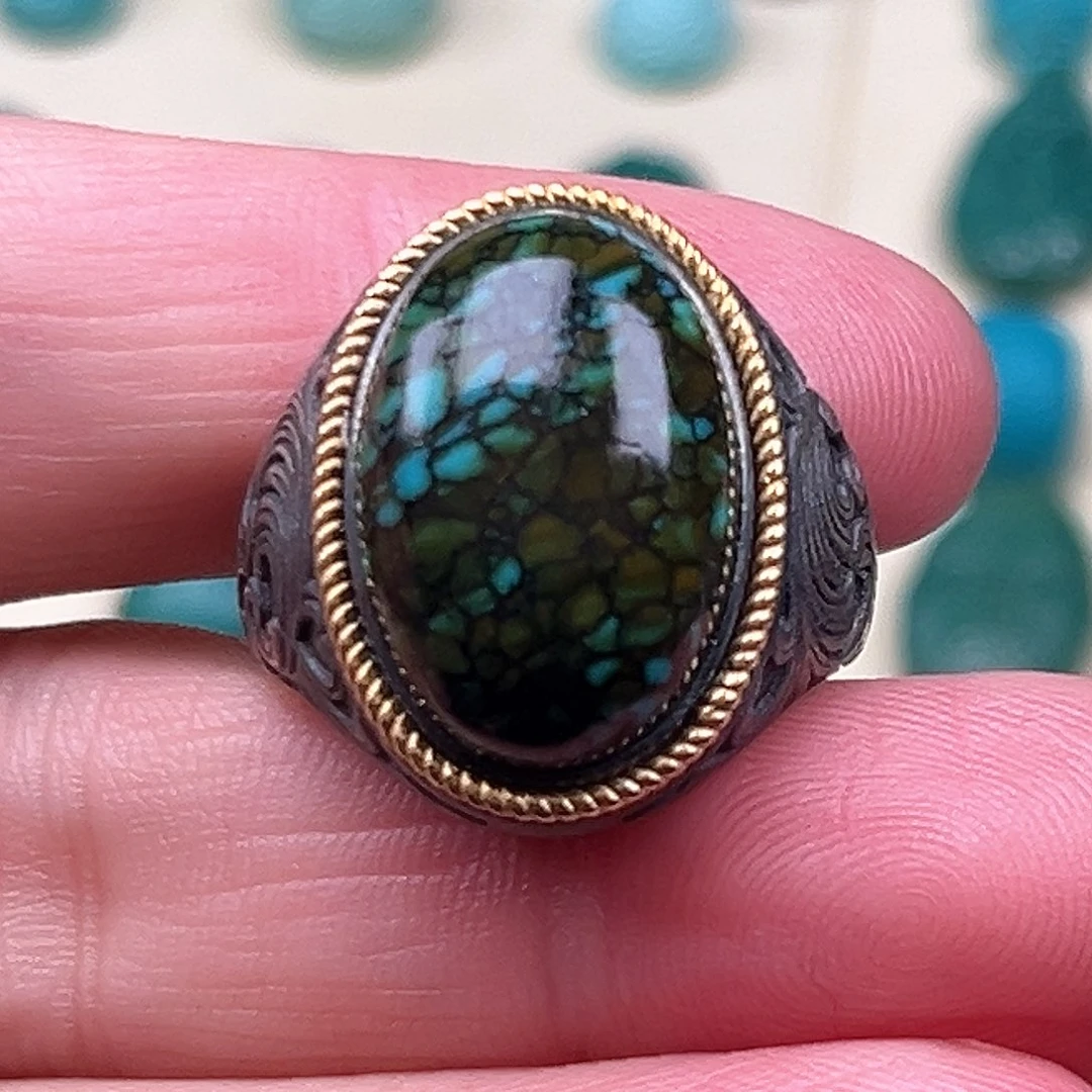 绿松石手链未镶嵌松石戒指