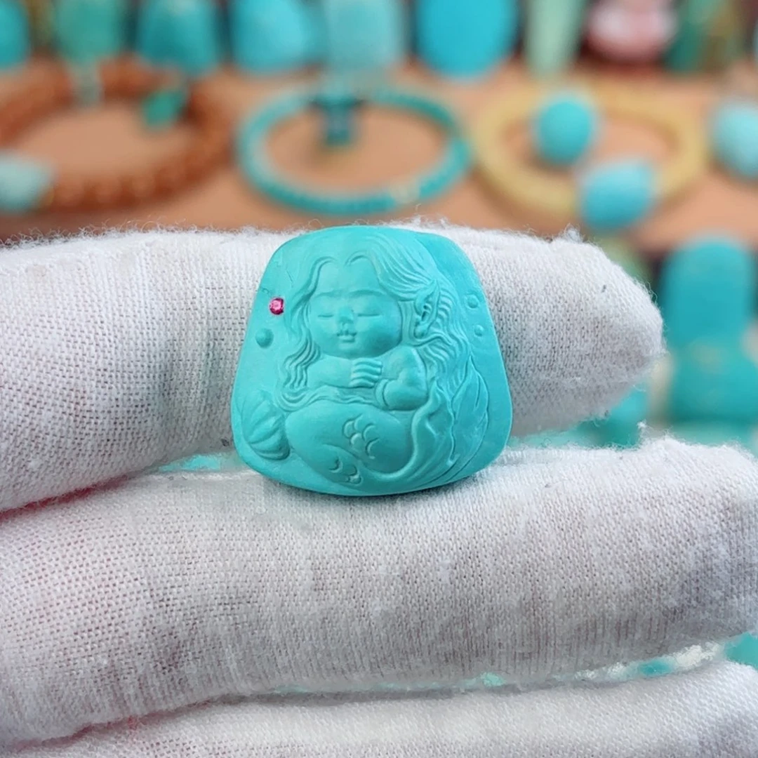 绿松石未镶嵌配饰