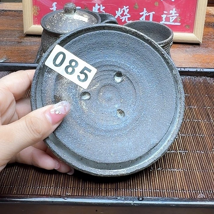 纯手工制作粗陶茶具