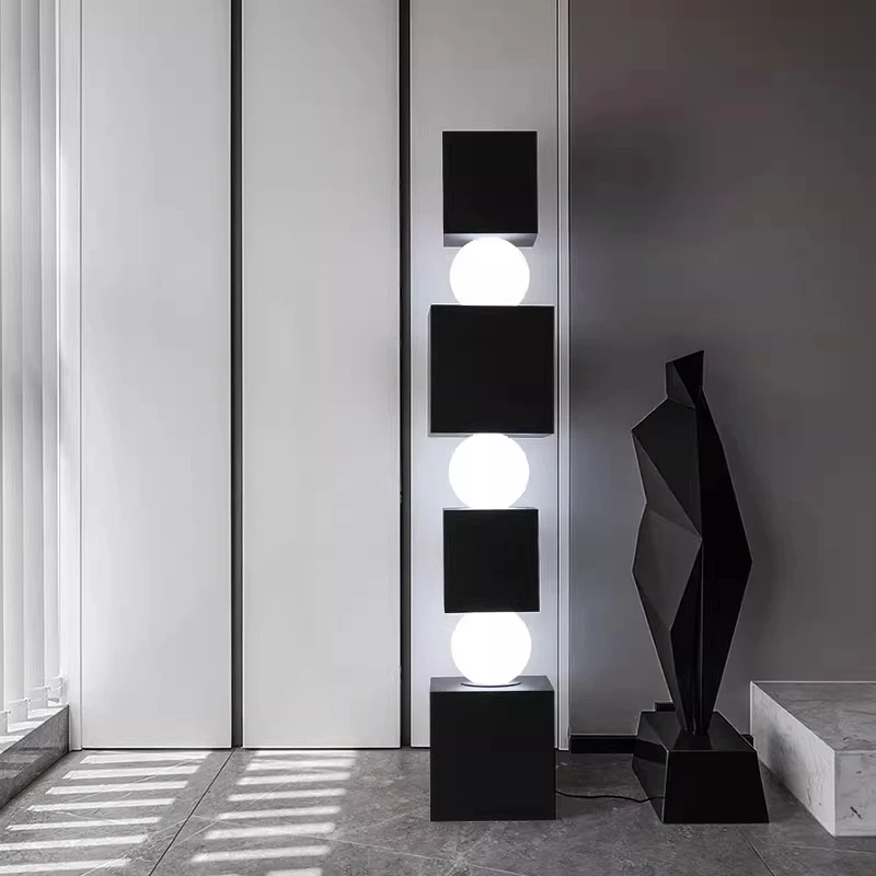 球域照明新款无尽之柱落地灯客厅大堂售楼处装饰设计师雕塑摆件灯