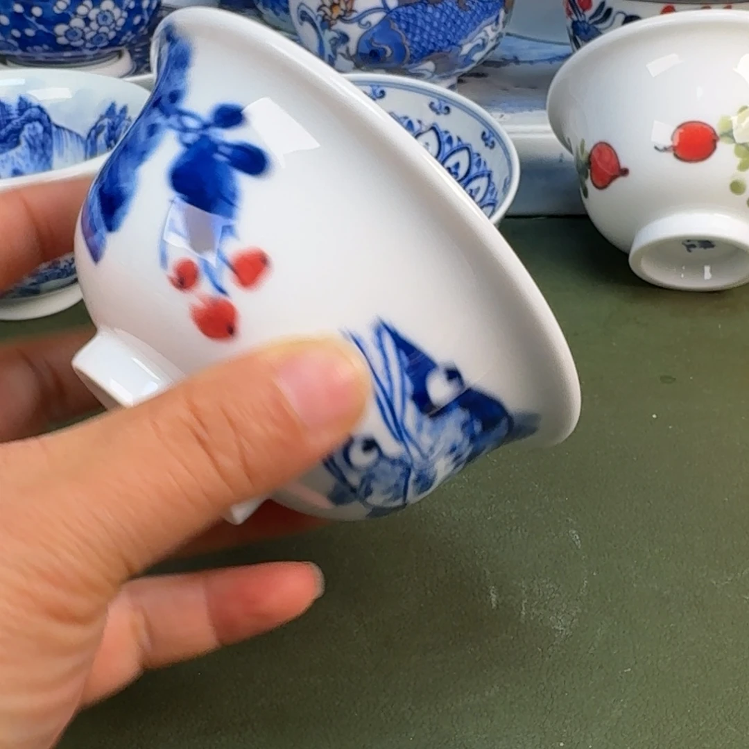 陶景德镇纯手绘茶具圆圆264