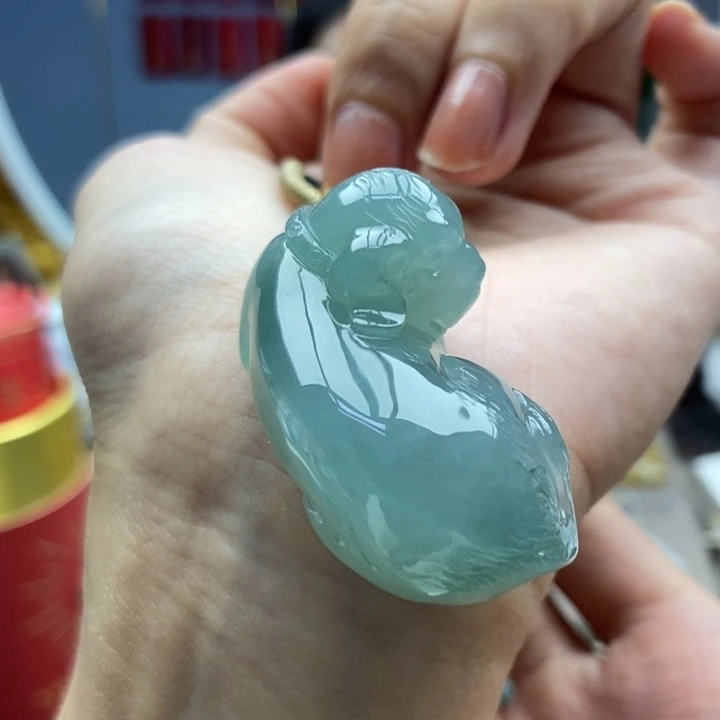翡翠未镶嵌颈饰吊坠37