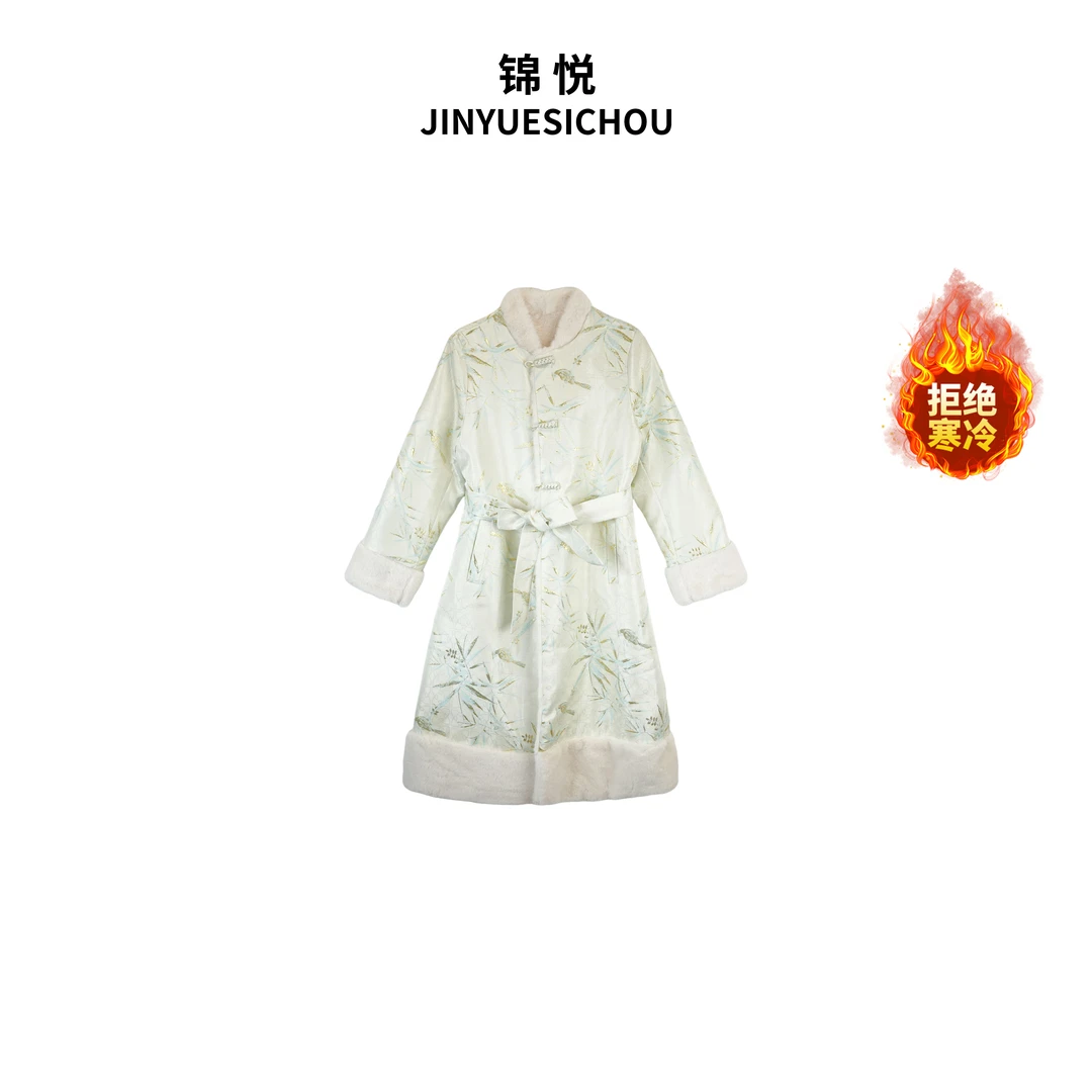 新中式双面穿气质中长款外套Q1806