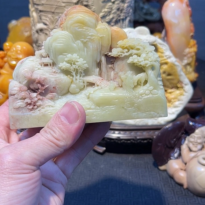 问***堂寿山石寿山石艺术品市场