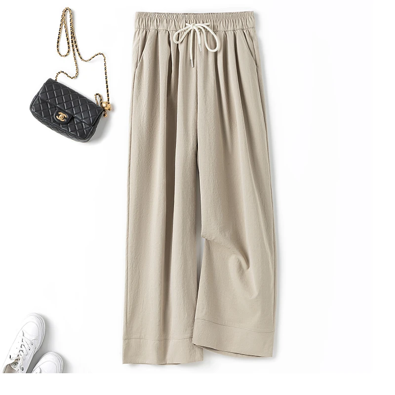 【2850】春夏女新款时尚休闲垂感休闲阔腿裤H926