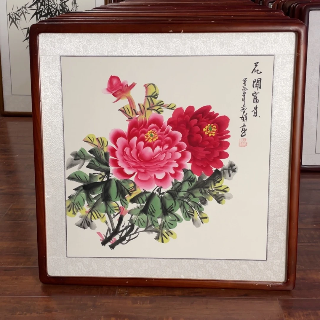 国画带框尺寸63*63厘米
