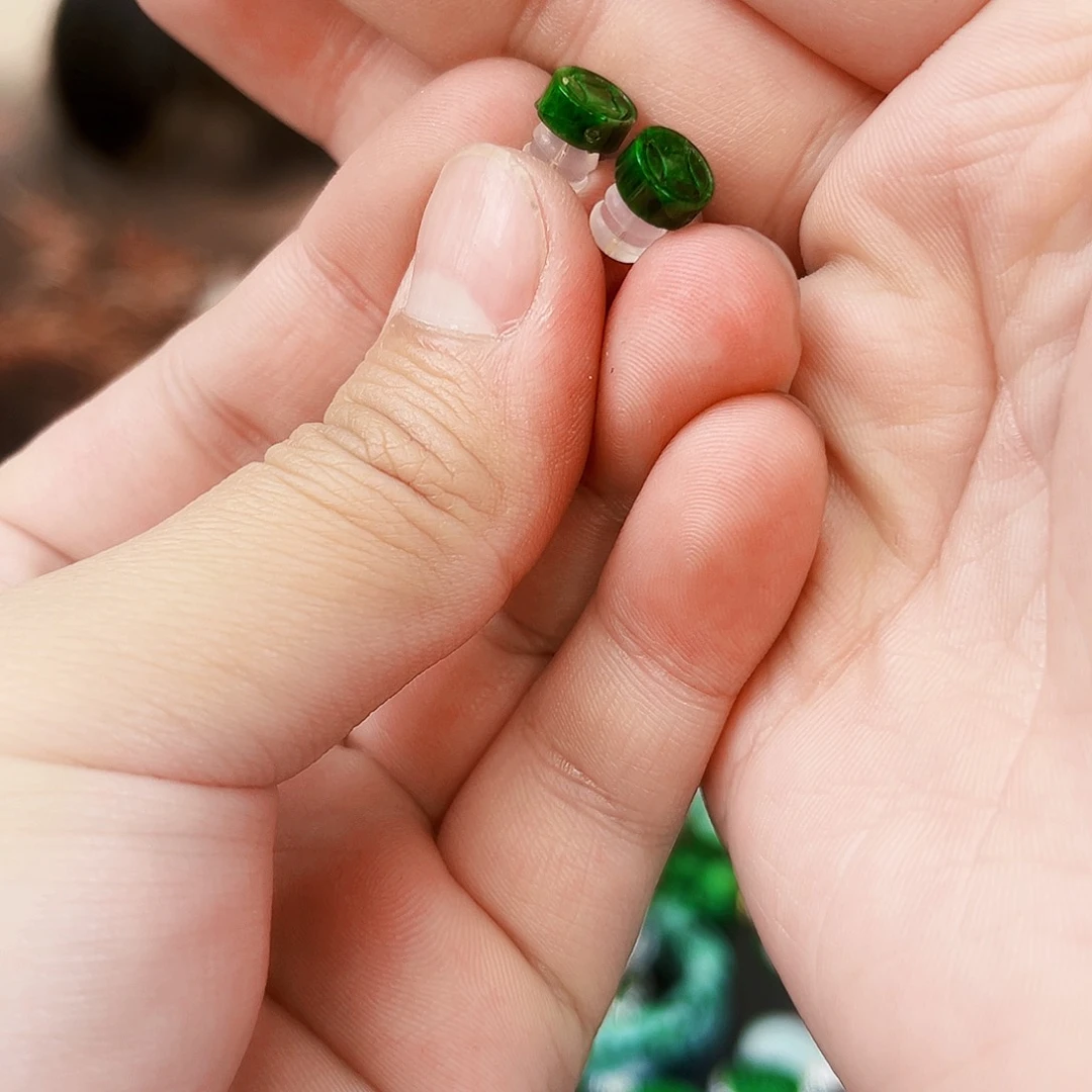 翡翠18K金镶嵌颈饰耳饰