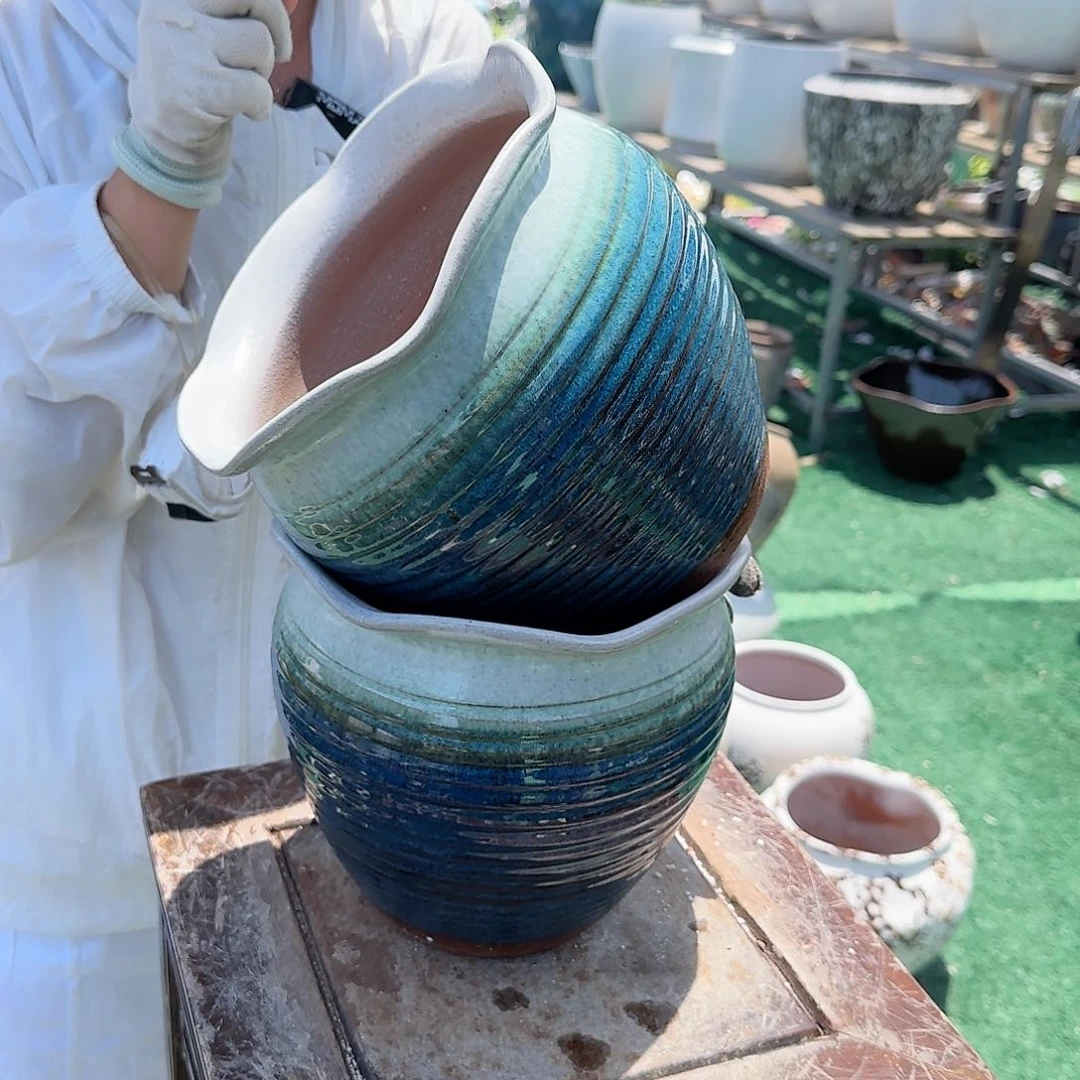 紫砂花盆王嫂花盆0701-717高19口19