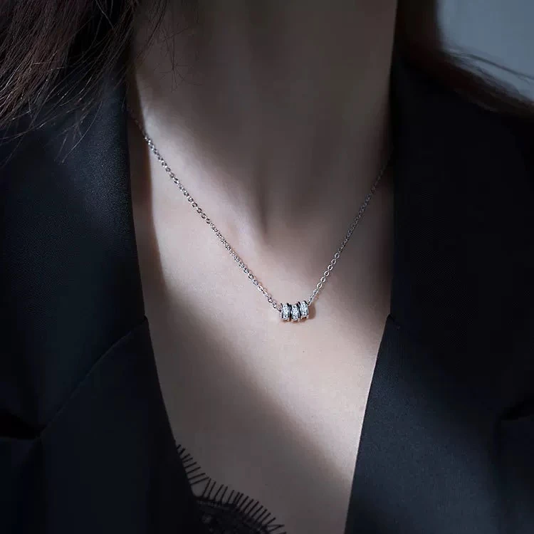 坠链均925银 1844款项链个性气质时尚百搭小众简约经典精致设计感