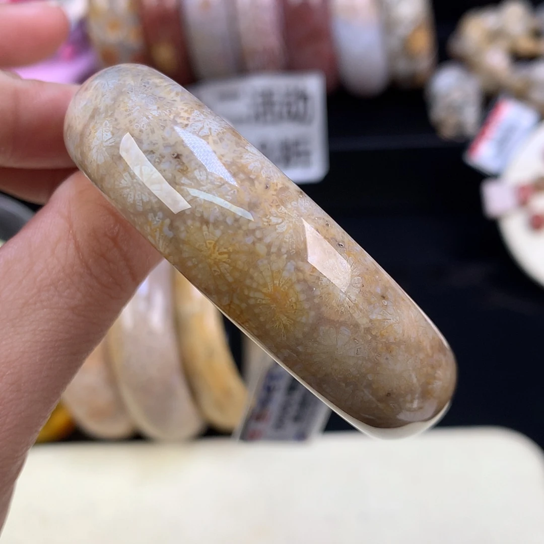 【闪购商品】颈饰未镶嵌硅化珊瑚（珊瑚玉）荷叶花51圈（26号