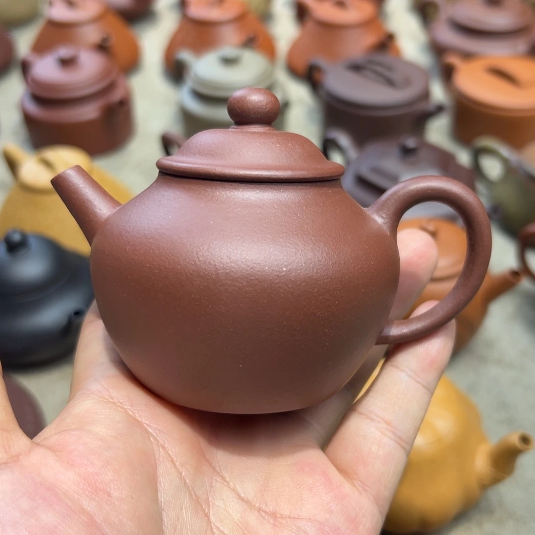 紫砂茶壶150毫升羊角山巨轮