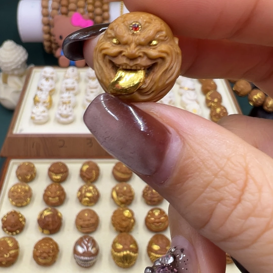 猴头核桃吊坠单颗