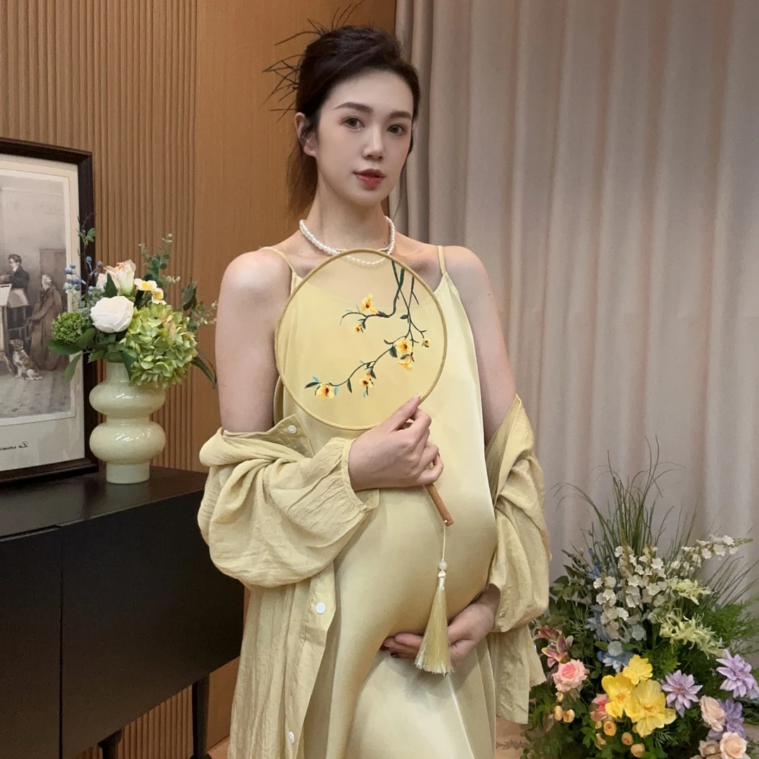 Zoey孕妇装［心上人］夏季新中式禅意国风简约防晒可调节吊带孕妇裙