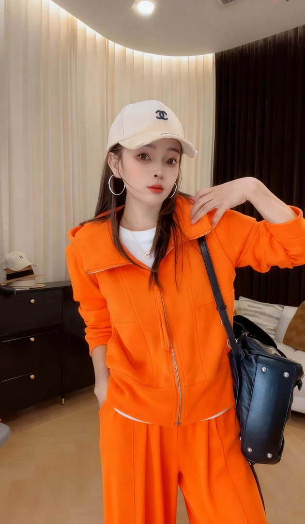 2025秋季新款显瘦减龄套装女休闲时尚气质洋气连帽舒适两件套